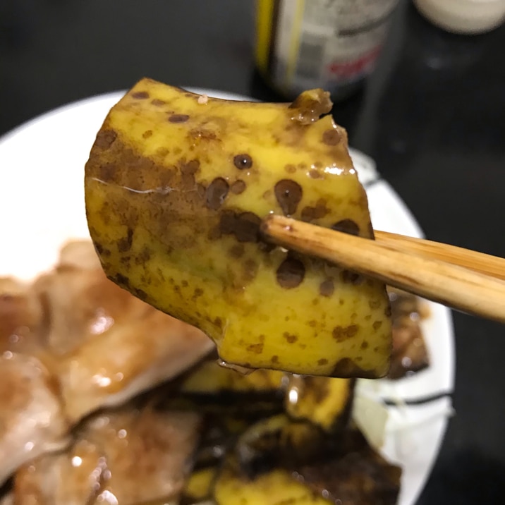 捨てちゃダメ!バナナの皮炒め(^^)